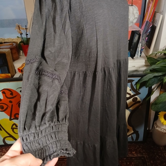 NEW Denim & Co. Canyon Retreat Easy Midi Dress Size 2X / Dark Blue-Grey - Picture 5 of 10